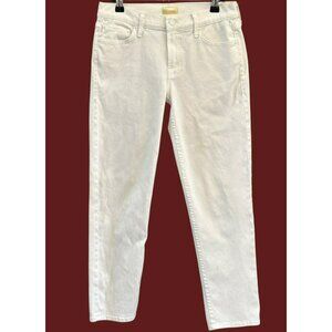 Mother The Drop Out Glass Slipper Midrise Jeans Sz 24 Resort Wear Coastal Casual